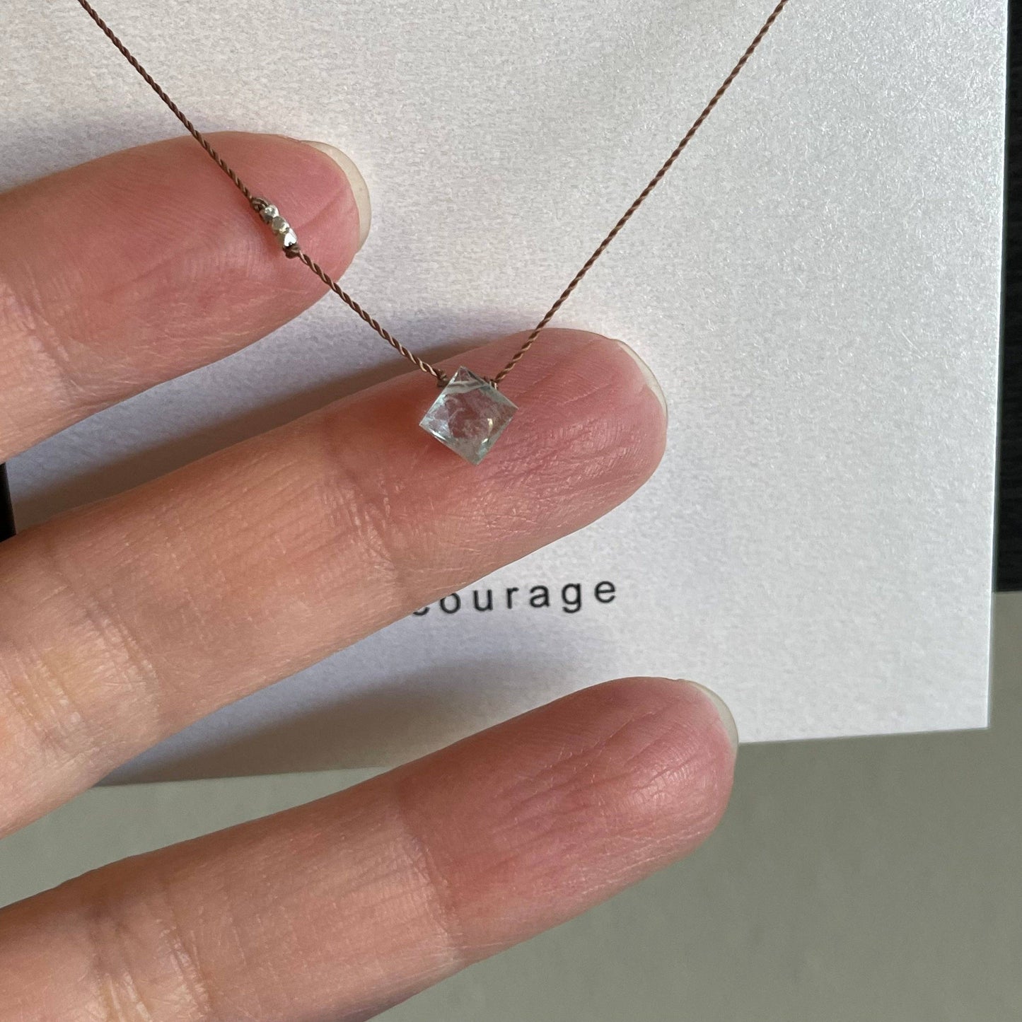 Aquamarine Necklace- Courage