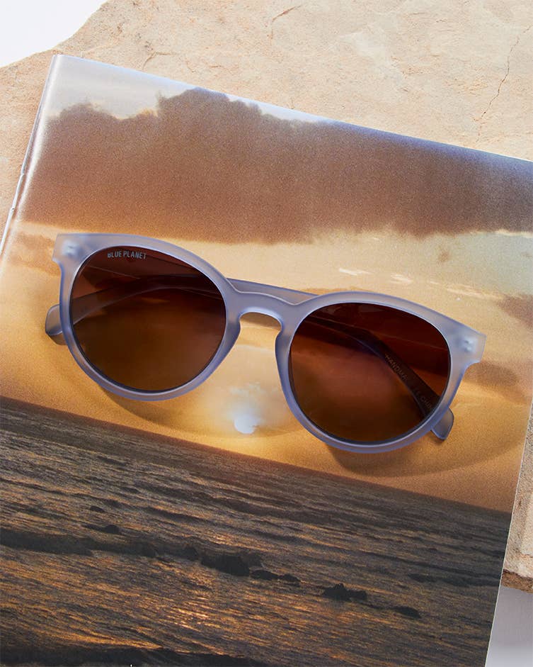 BP19883 - NEW Arches Soft Navy Blue / Brown Polarized Lens