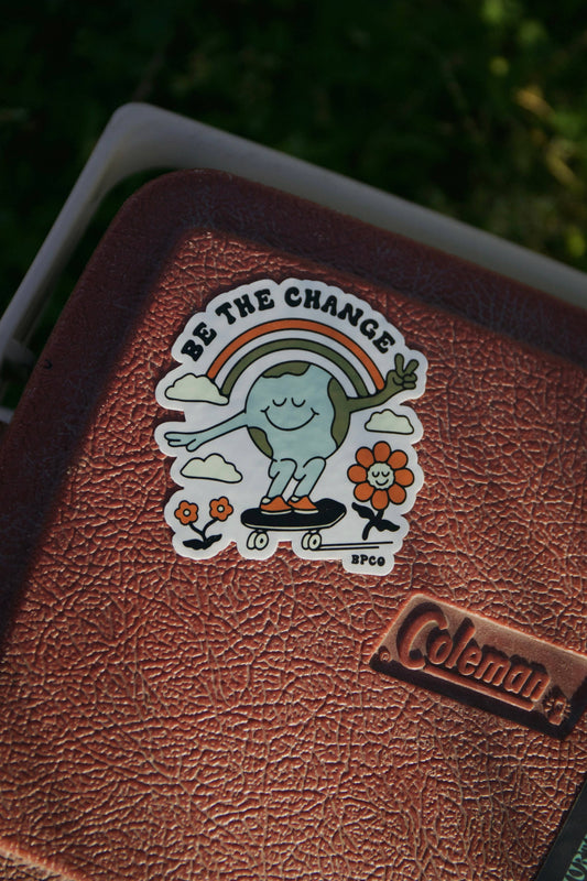BE THE CHANGE STICKER