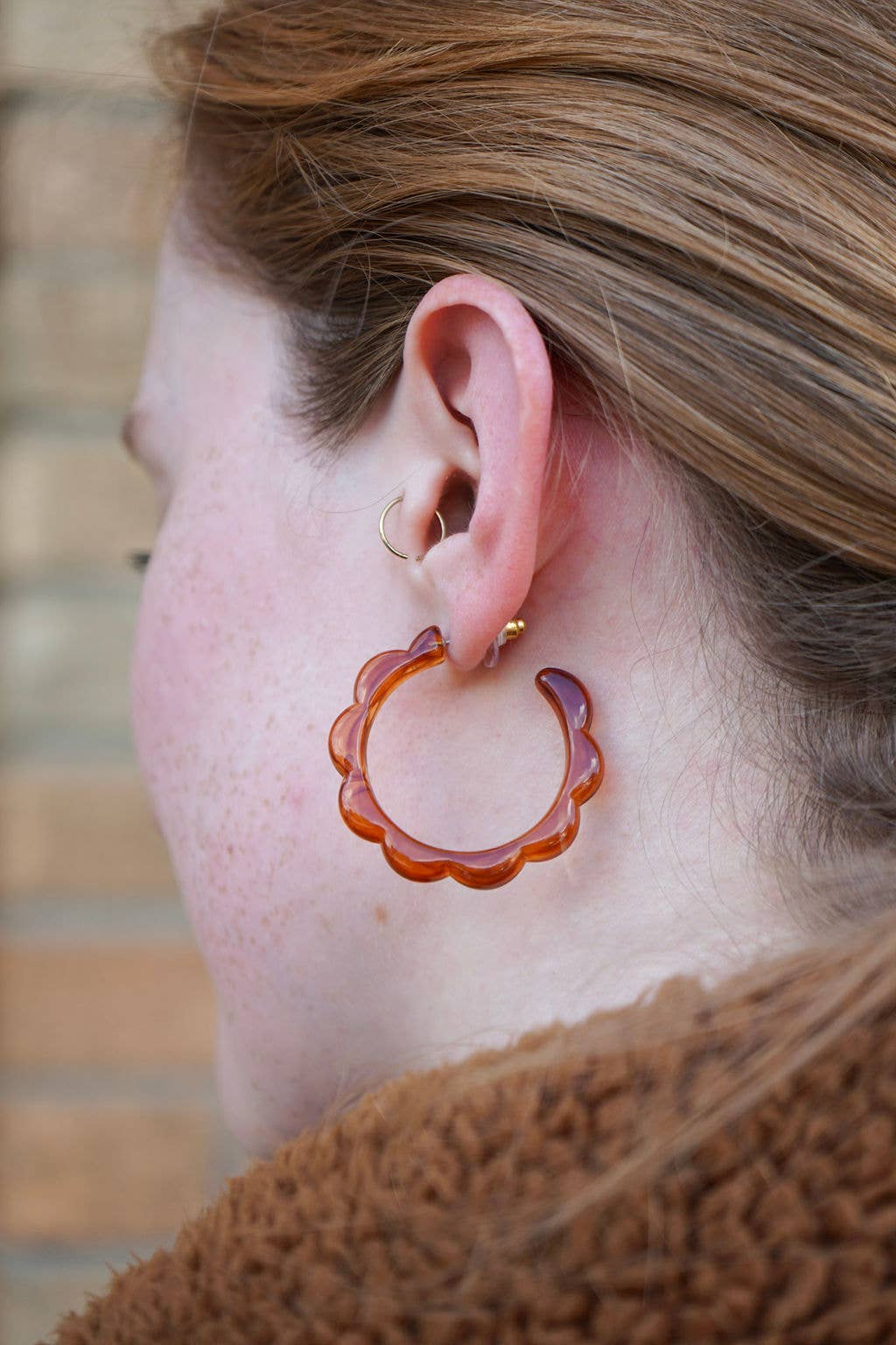 Scarlett Hoops - Amber // Jewelry, Earrings, Fall