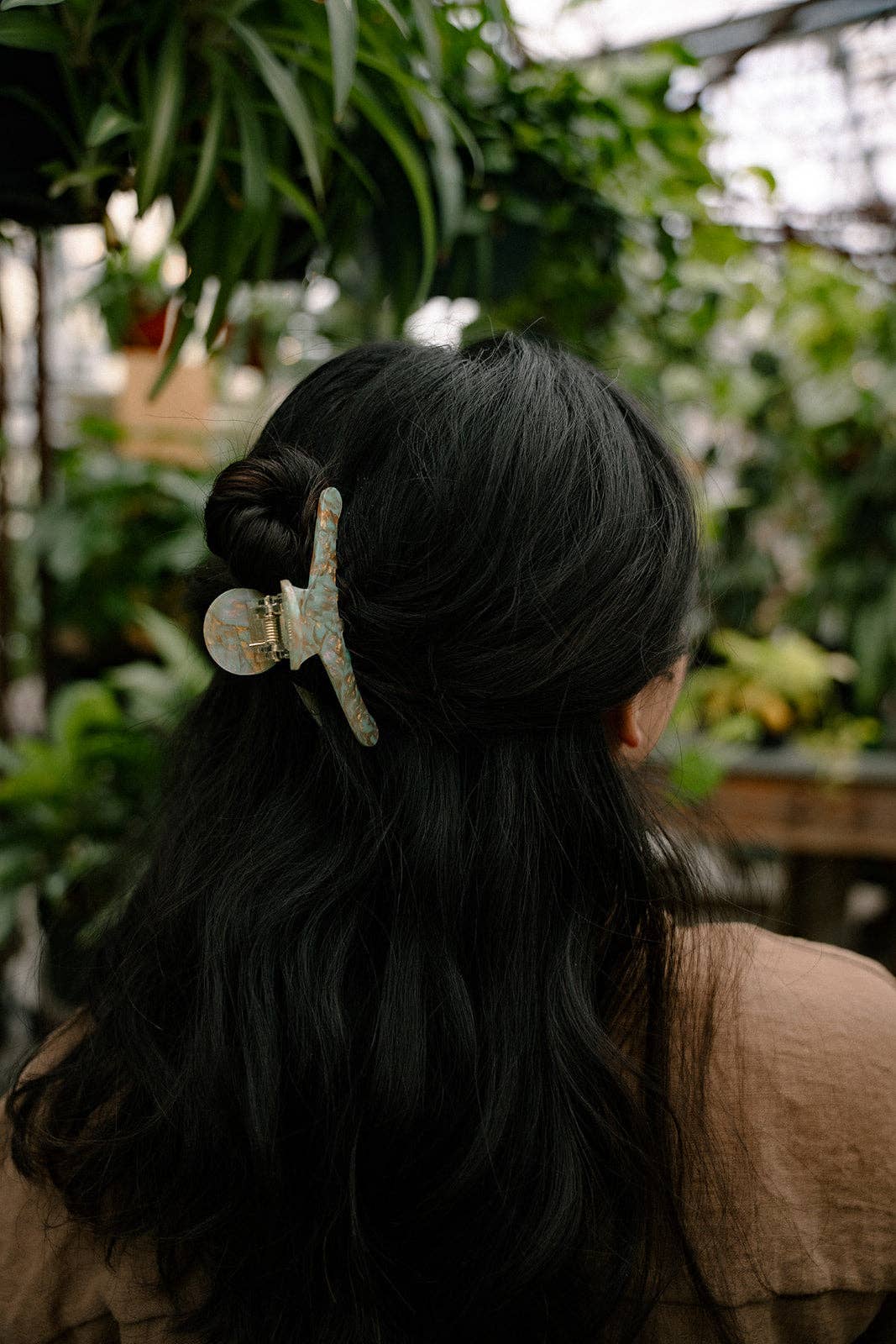 Callie Hair Claw - Champagne Mint