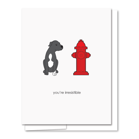 Irresistible - Letterpress Funny Love Card