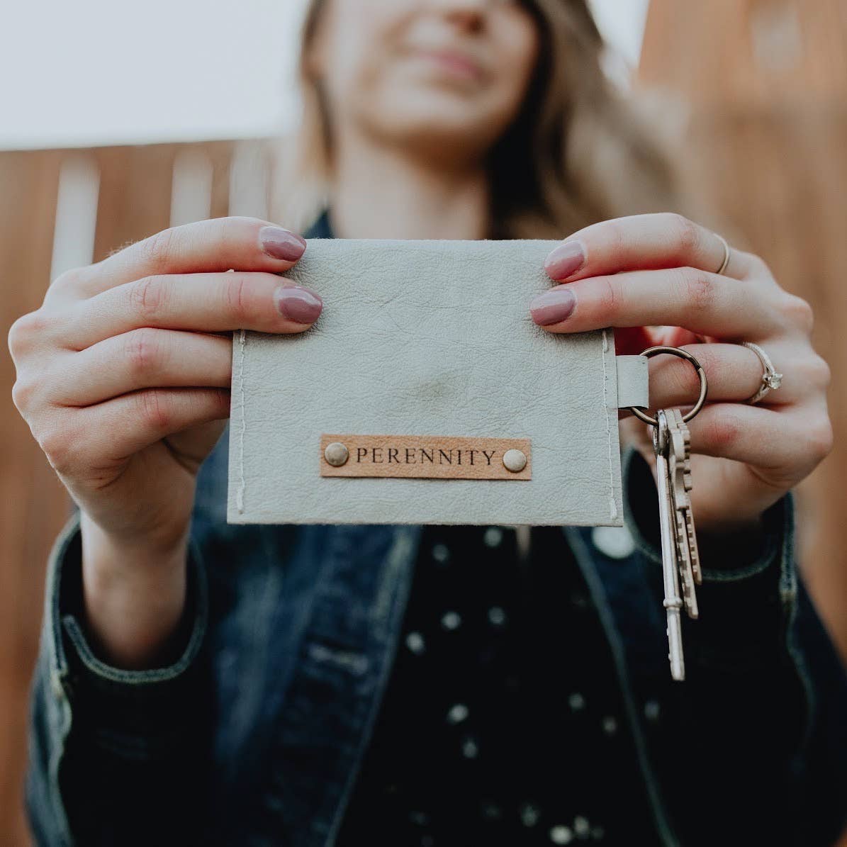 Washable Paper Mini Clutch: Latte