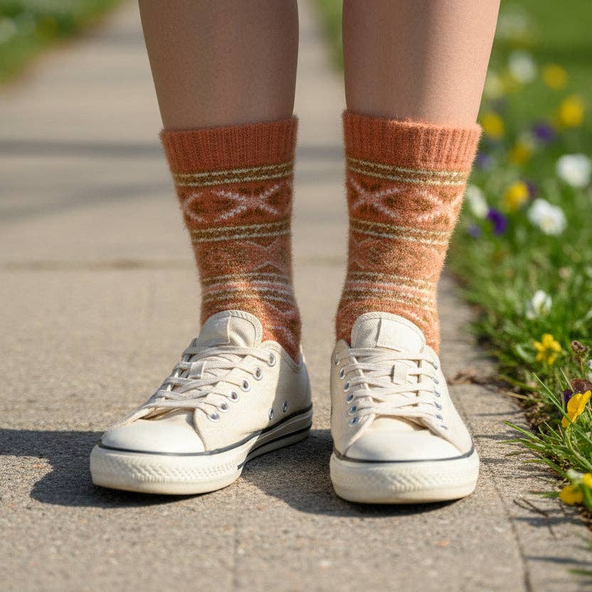 Angora / Bamboo Socks – Vitis Caramel