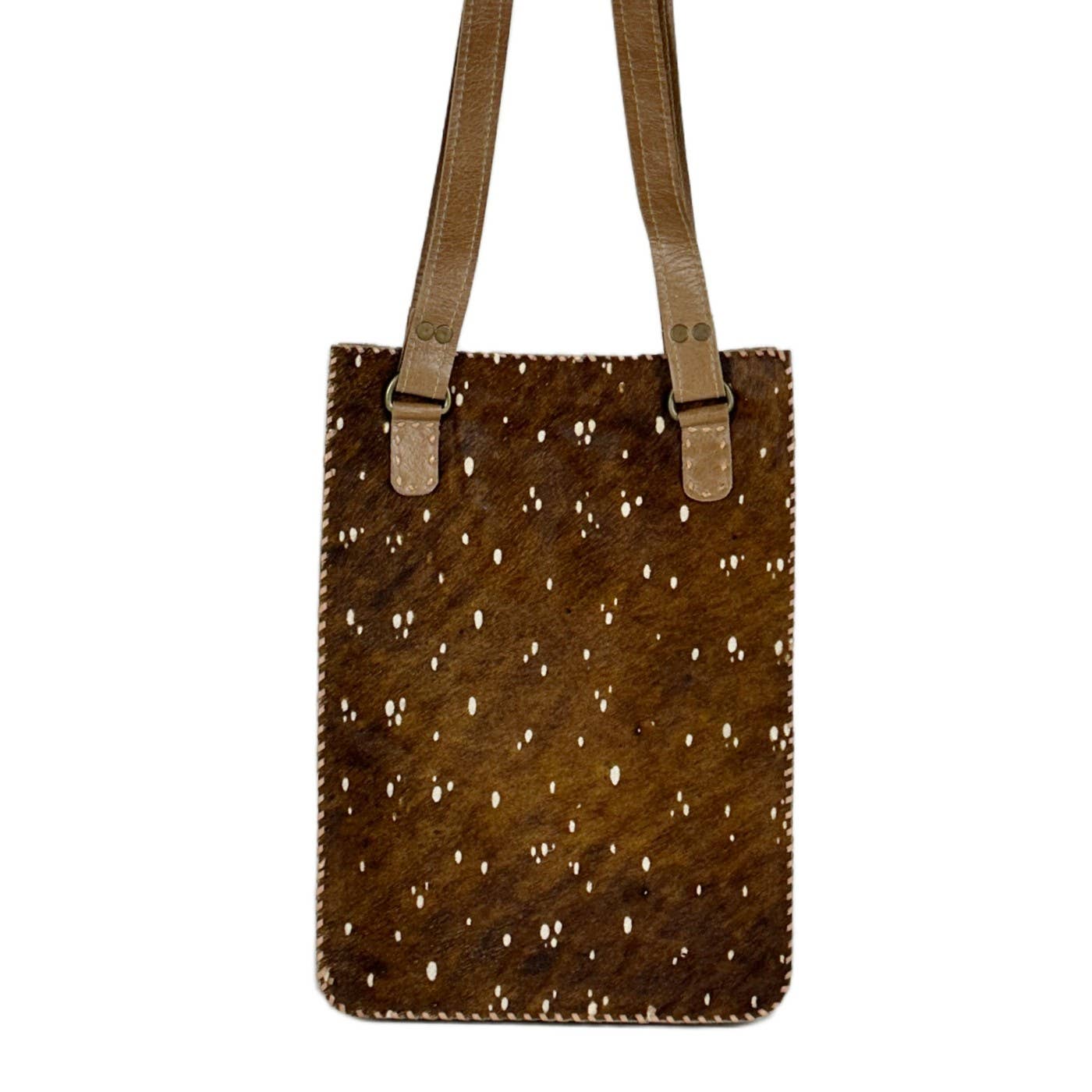 Katrina Small Tote -Printed Hairon Leather
