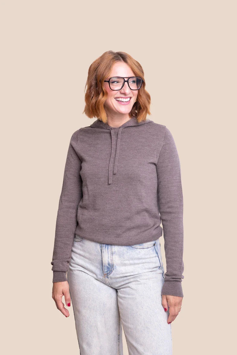 The Hannah Lightweight Merino Wool Hoodie