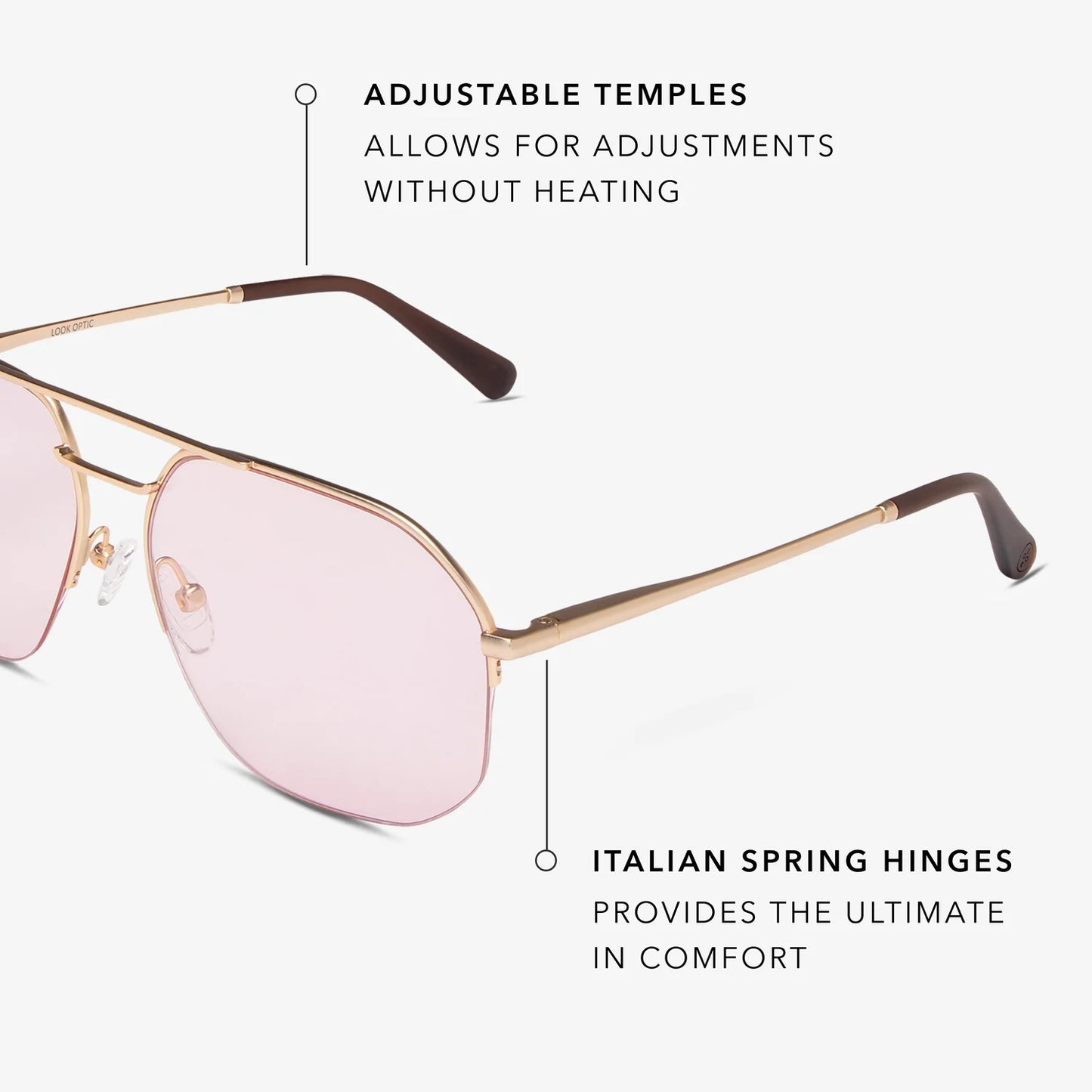 Muse Readers | Gold Pink Tint