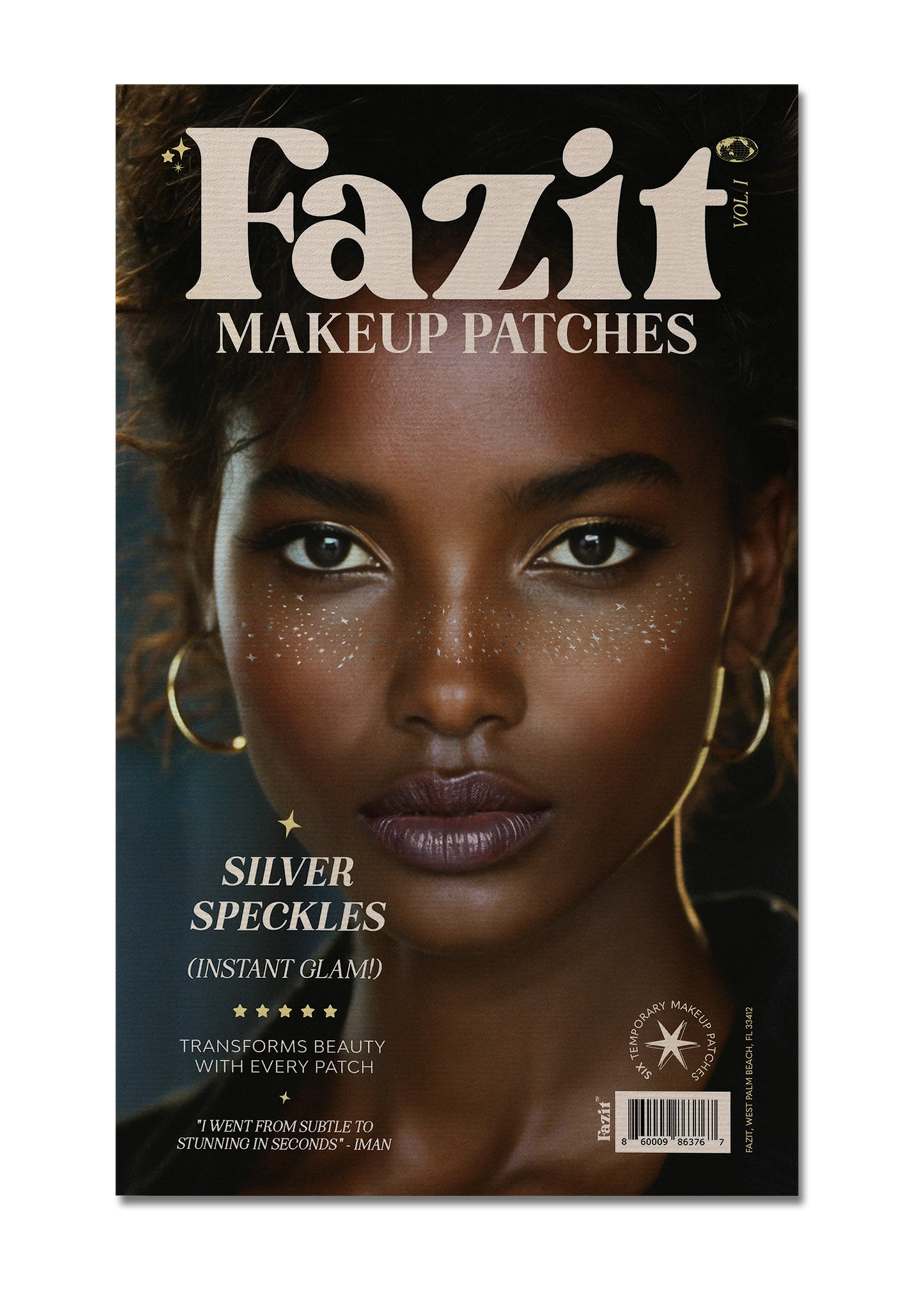 Silver Stardust Speckle Makeup Patches | 6 per pack