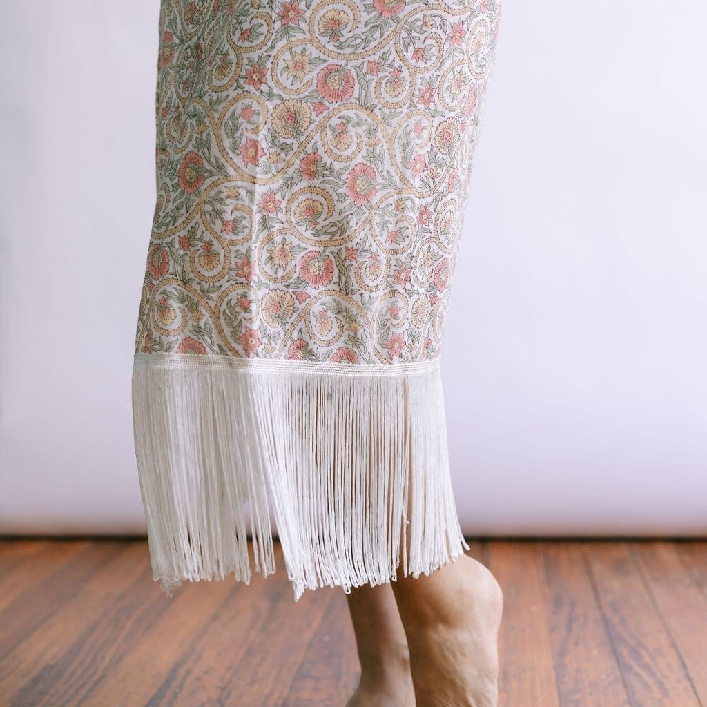 Garden Ruby Fringe Sarong