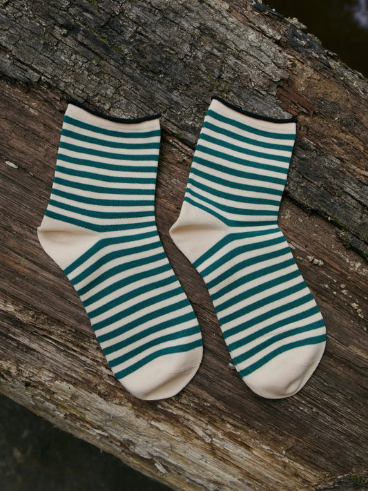 Wild Fern Striped Socks