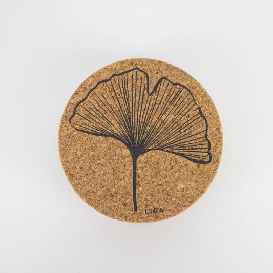 Cork Coaster | Gingko