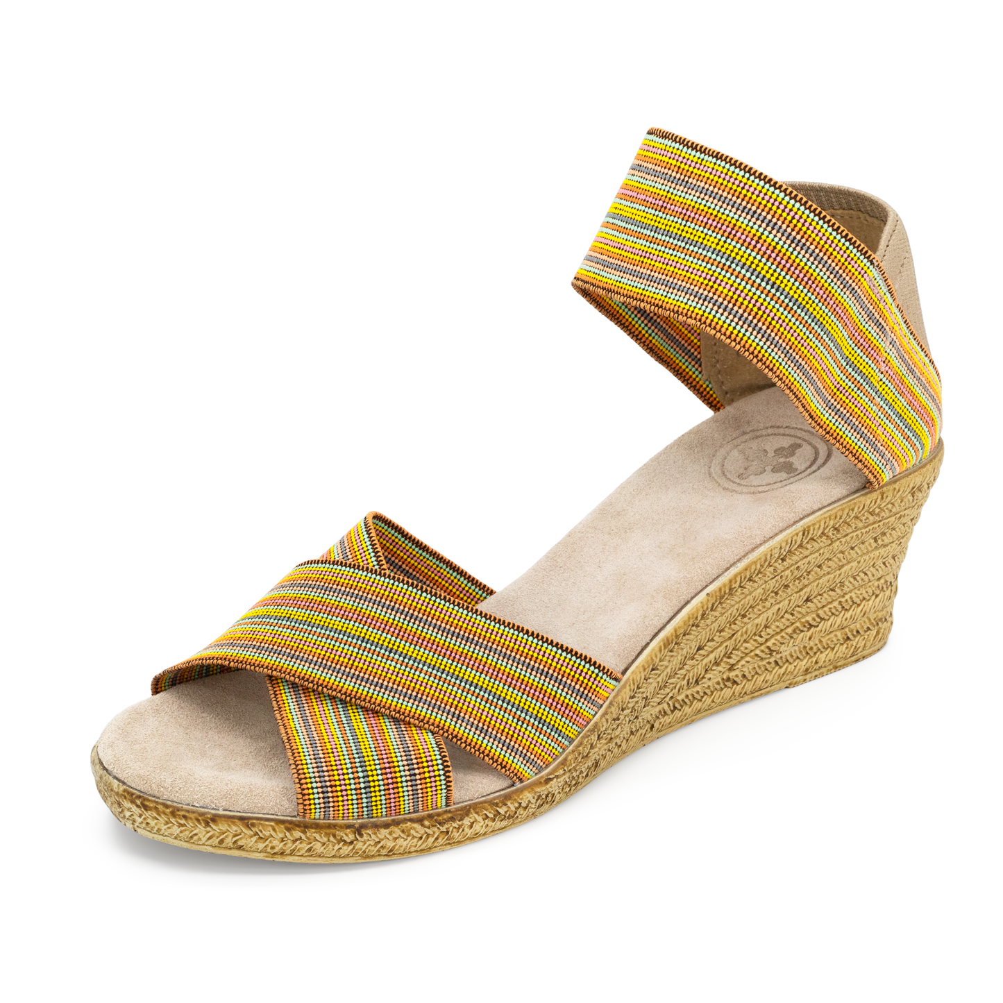 Cannon Espadrille Wedge | Peach Multi