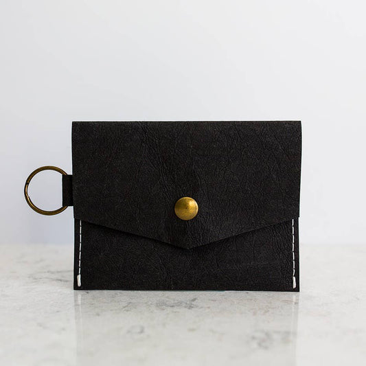 Washable Paper Mini Clutch: Black