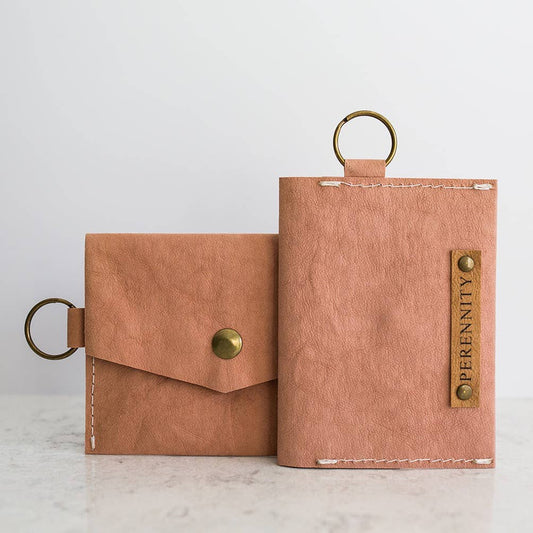 Washable Paper Mini Clutch: Blush