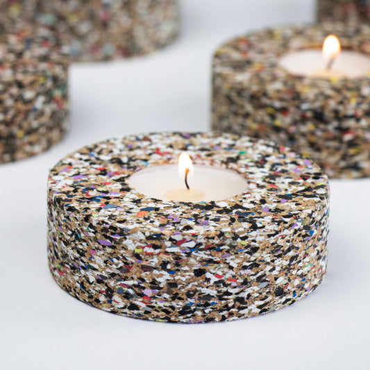 Eco Tea Light Candle Holder | Beach Clean