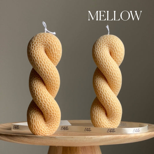 Tail Knot Pillar Candle: Mellow | Pineapple & Rosewood