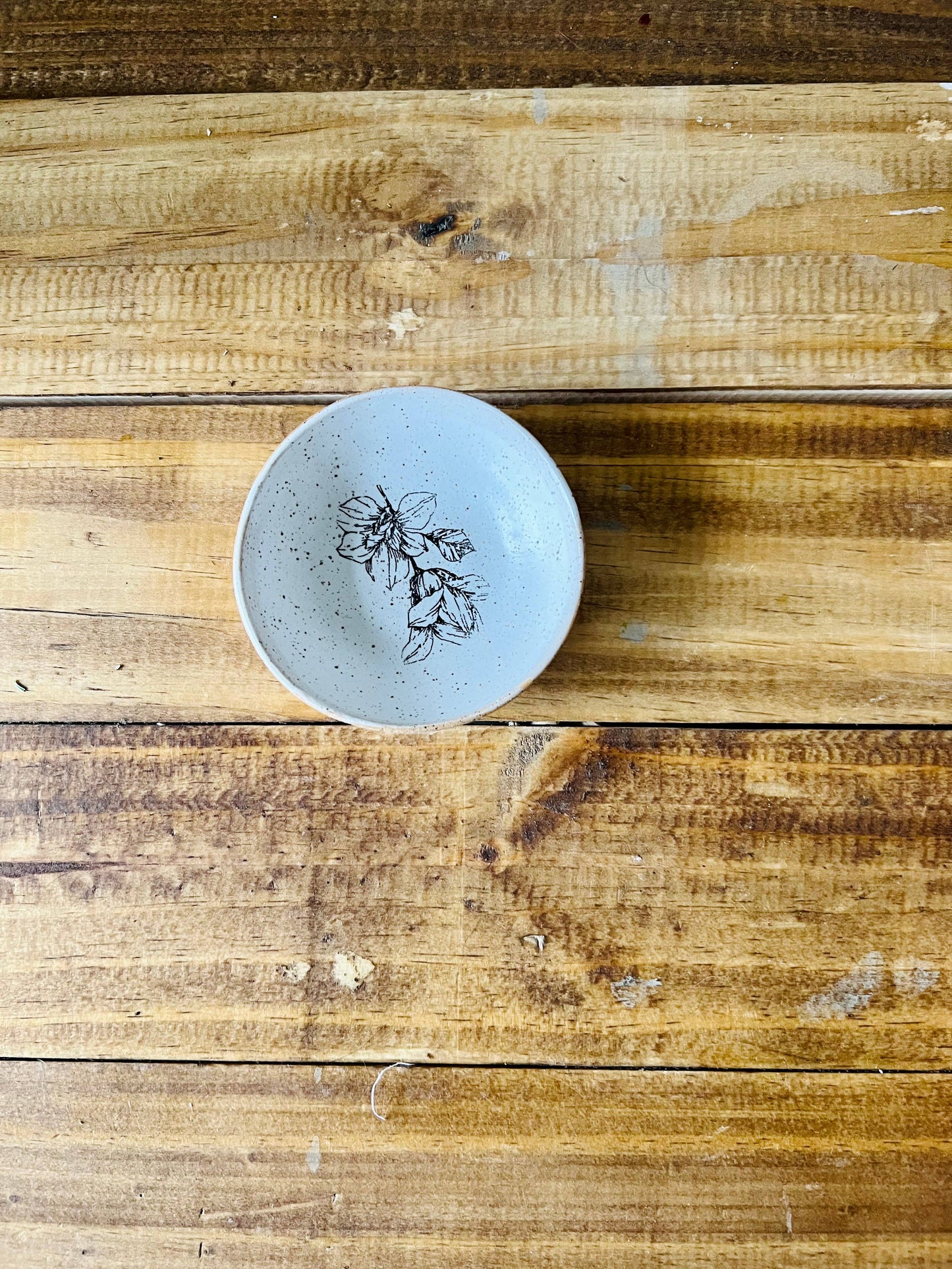 Ceramic  Floral Ramekin