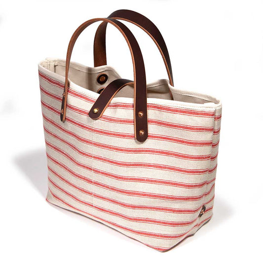 Linen Sailor Stripe Mini Tote