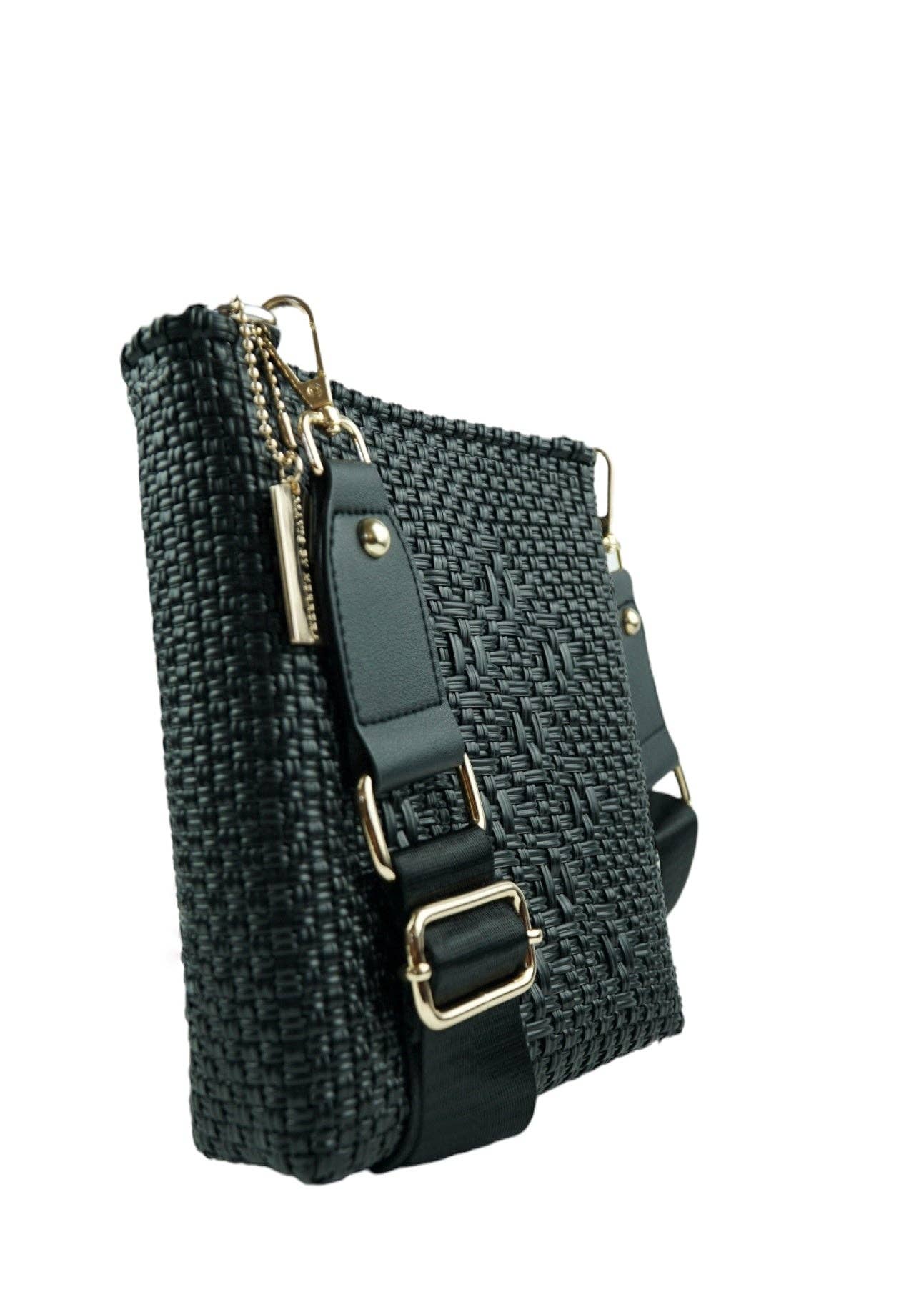 Milano Slim Crossbody Bag | Black